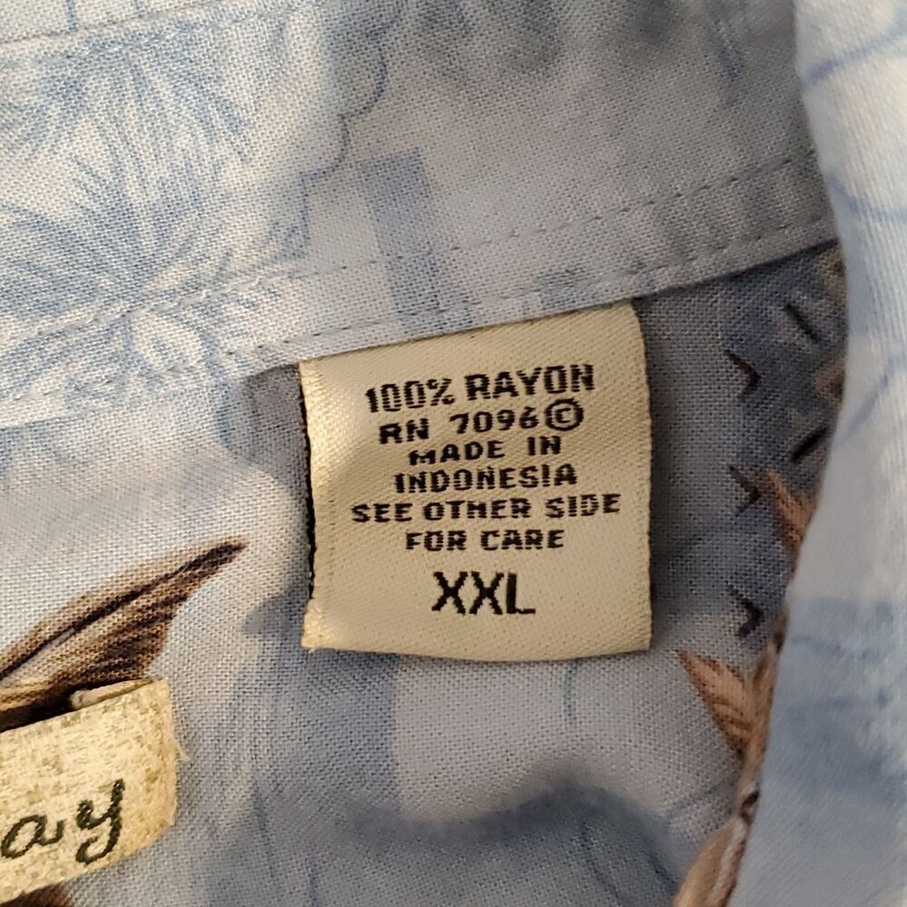 Batik Bay Mens Hawaiian Shirt XXL Button Down Short Sleeve Floral Beach Tropical - Picture 7 of 10